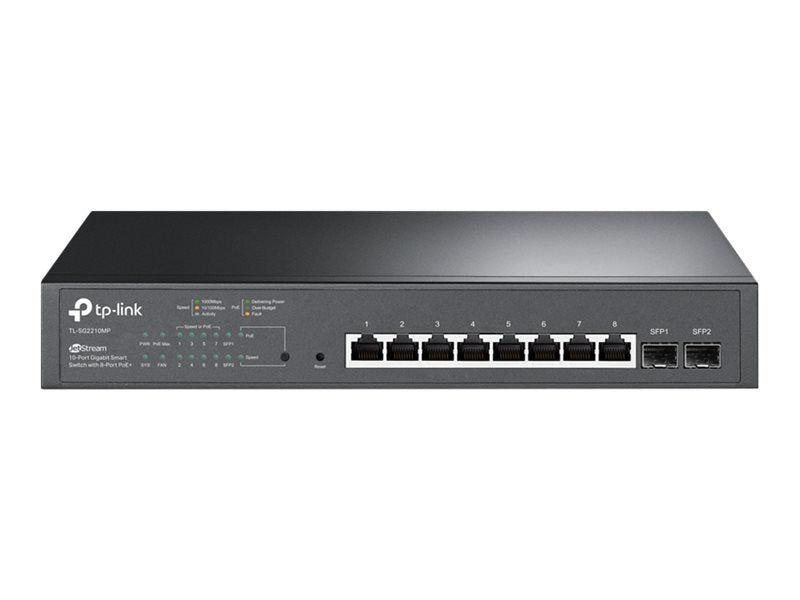 TP-LINK JetStream TL-SG2210MP - Switch - Smart - 8 x 10/100/1000 (PoE+)