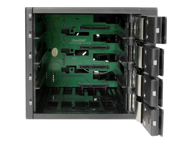 StarTech.com 4-fach 3,5 trägerloser SATA Festplatten Aluminium Wechselrahmen/Backplane - 4 Bay 3,5 Zoll (8,9cm)