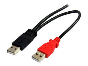 StarTech.com 1,8m USB Y-Kabel für externe Festplatten - USB A auf Mini-B Anschlusskabel - USB-Kabel - USB (M)