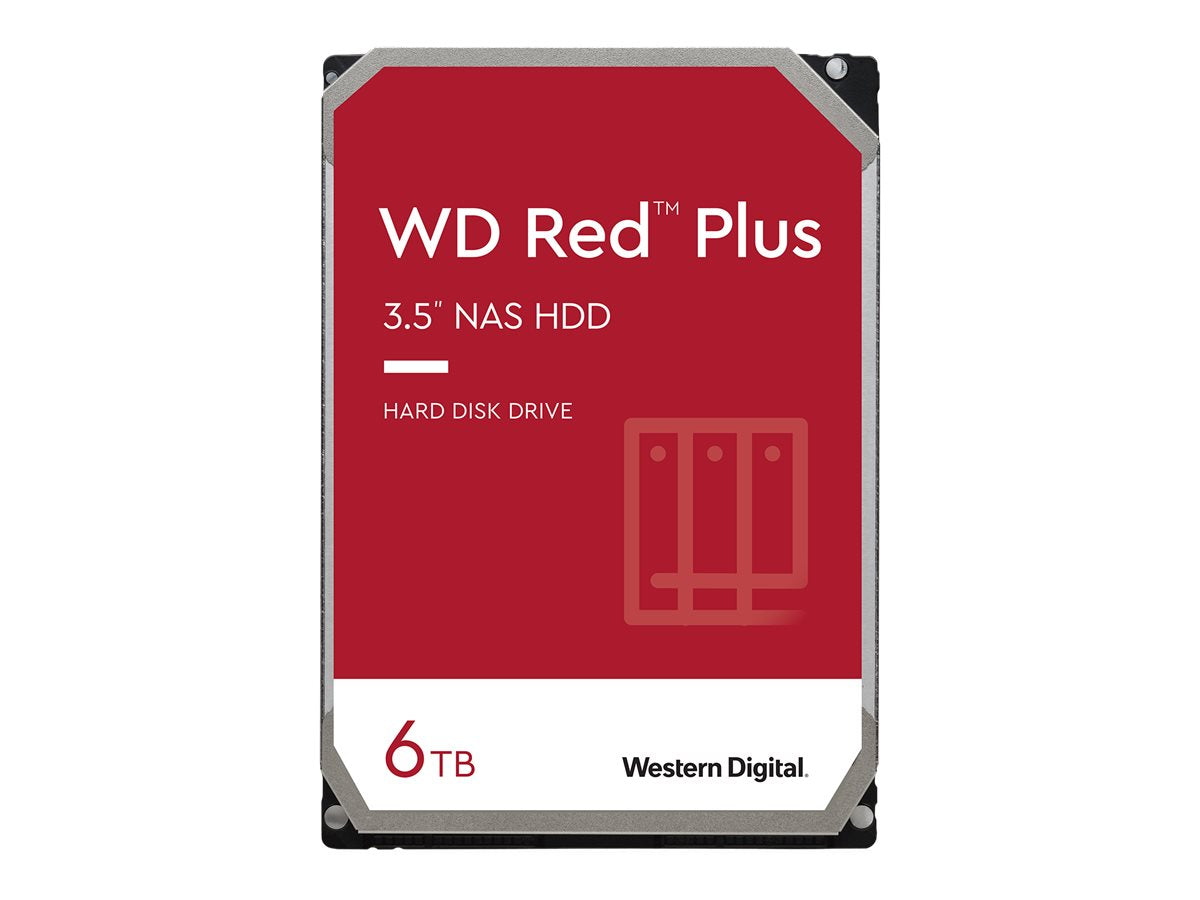 WD Red Plus WD60EFPX - Festplatte - 6 TB - intern - 3.5" (8.9 cm)