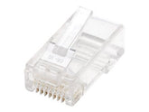 Intellinet RJ45 Modular Plugs, Cat6, UTP, 2-prong, for stranded wire, 15 µ gold plated contacts, 100 pack - Netzwerkanschluss - RJ-45 (M)