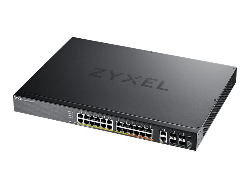 ZyXEL XGS2220 Series XGS2220-30HP - Switch - 24-Port GbE L3 Access, NebulaFLEX Cloud, mit 6 10G Uplink - managed - 16 x 10/100/1000 (PoE+)