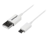 StarTech.com 1m USB 2.0 A auf Micro USB B Kabel - USB A / Micro B Datenkabel / Anschlusskabel - Weiß - USB-Kabel - Micro-USB Typ B (M)