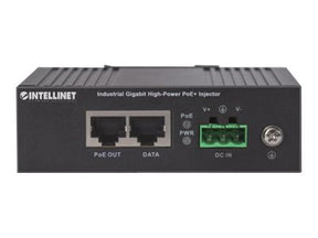 Intellinet Gigabit High-Power PoE+ Industrie-Injektor, 1 x 30 Watt-Port, IEEE 802.3at/af Power over Ethernet (PoE+/PoE)