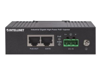 Intellinet Gigabit High-Power PoE+ Industrie-Injektor, 1 x 30 Watt-Port, IEEE 802.3at/af Power over Ethernet (PoE+/PoE)