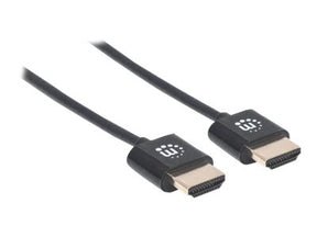 Manhattan HDMI Cable with Ethernet (Ultra Thin), 4K@60Hz (Premium High Speed)