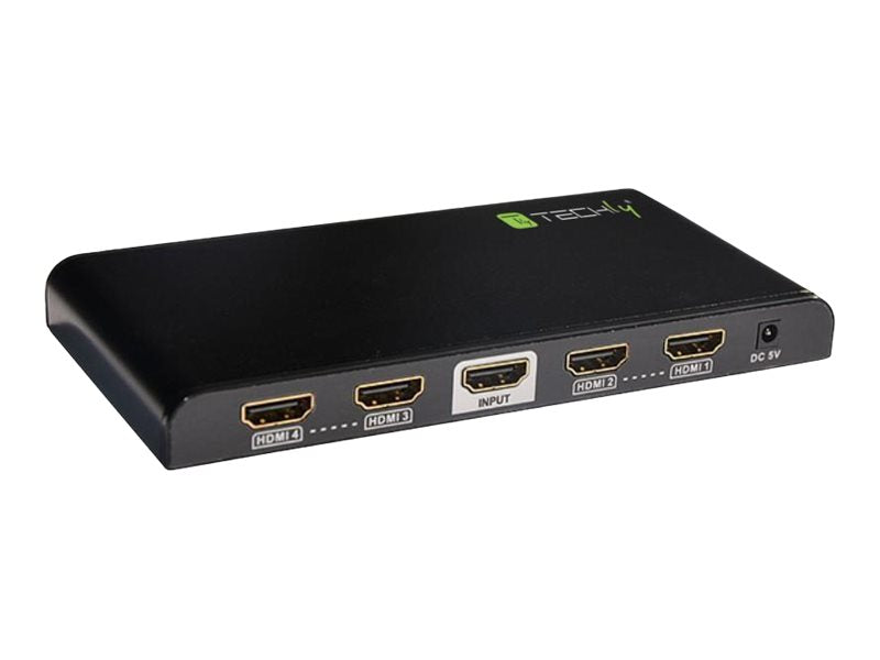 Techly Video-/Audio-Splitter - 4 x HDMI - Desktop