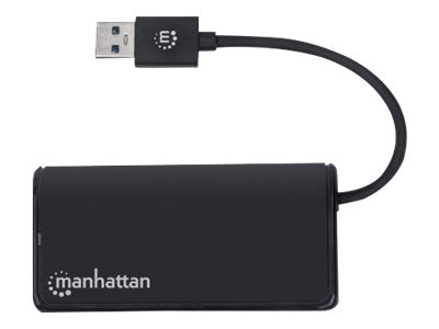 Manhattan USB-A 4-Port Hub, 4x USB-A Ports, 5 Gbps (USB 3.2 Gen1 aka USB 3.0)