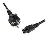 StarTech.com 2 m Laptop Ladekabel, EU Schuko auf C5, 2,5A 250V, 18AWG, Notebook / Laptop Ersatzstromkabel, Laptop Netzteil Stromkabel, Kleeblatt/Mickey Mouse Netzkabel (PXTNB3SEU2M)