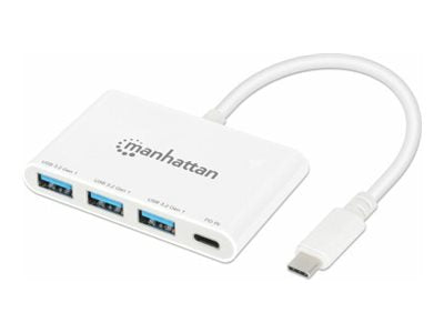 Manhattan Hub - 3 USB-A und 1 USB-C Ports, Stromversorgung