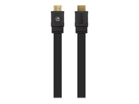 Manhattan HDMI Cable with Ethernet (Flat), 4K@60Hz (Premium High Speed)