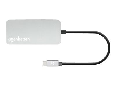 Manhattan USB-C Dock/Hub with Card Reader, Ports (x6):