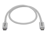 StarTech.com Thunderbolt 3 Kabel -40Gbit/s - 50cm - Weiß - 4K 60Hz - Passiv - Thunderbolt Kabel - USB Typ C Lader - Thunderbolt-Kabel - USB-C (M)