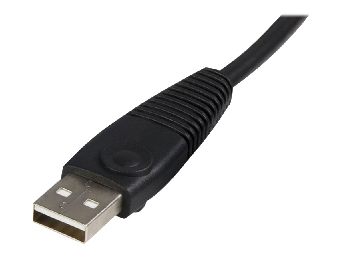 StarTech.com KVM Kabel USB VGA für KVM Switch 1,8m - Kabelsatz für KVM Umschalter 2x USB A/B Stecker 2x VGA Stecker- Octopuskabel - Tastatur- / Video- / Maus- / USB-Kabel - HD-15 (VGA)