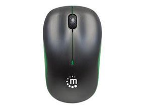 Manhattan Success Wireless Mouse, Black/Green, 1000dpi, 2.4Ghz (up to 10m)