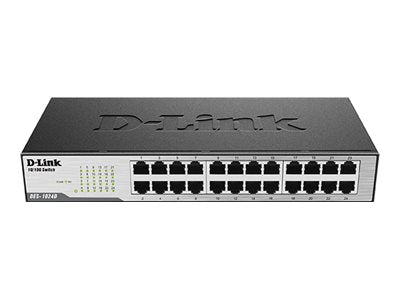 D-Link DES 1024D - Switch - 24 x 10/100 - Desktop