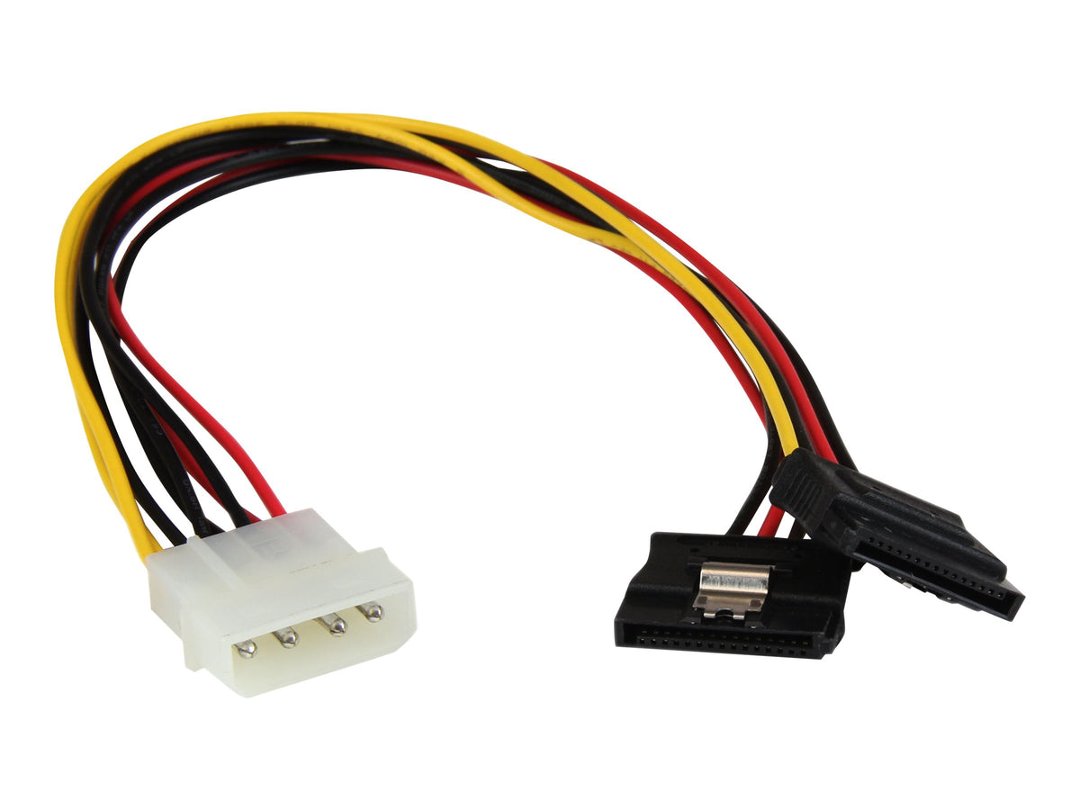 StarTech.com 30 cm 4-Pin LP4 auf SATA Y-Stromkabel - LP4 zu Serial-ATA Splitter Y-Kabel (PYO2LP4LSATA)