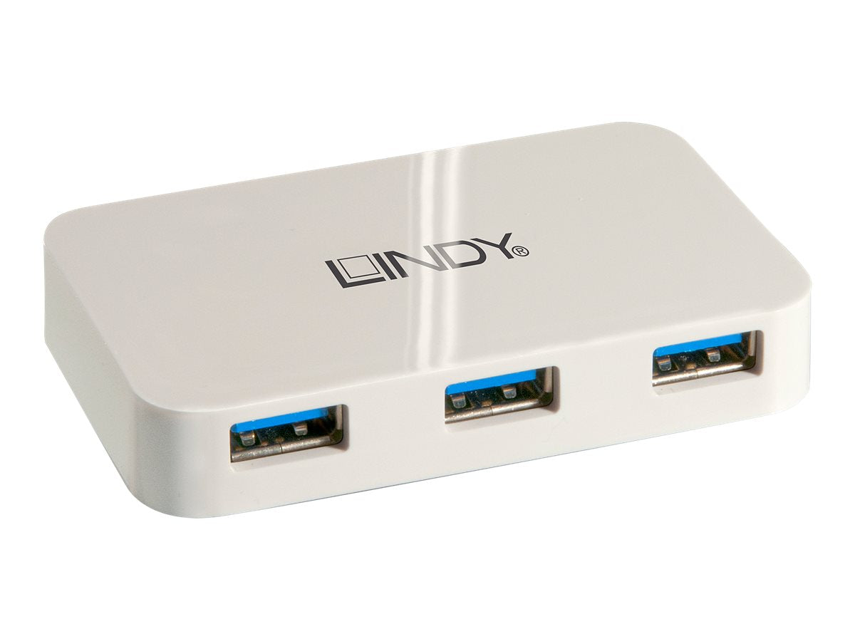 Lindy 4 Port USB 3.0 Hub Basic - Hub - 4 x SuperSpeed USB 3.0