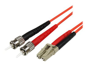 StarTech.com 5m Fiber Optic Cable - Multimode Duplex 50/125 - LSZH - LC/ST - OM2 - LC to ST Fiber Patch Cable - Patch-Kabel - ST multi-mode (M)