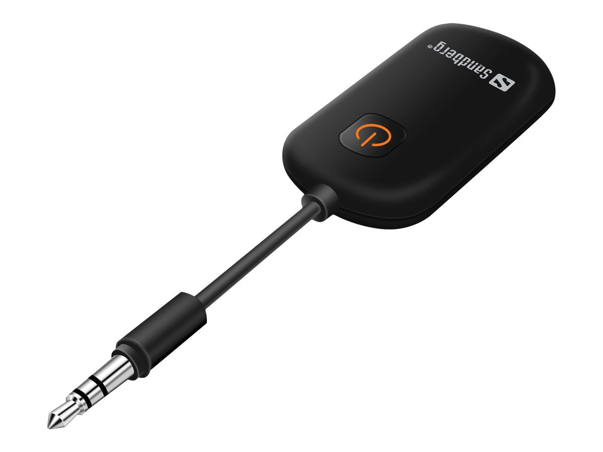 SANDBERG Audio Link 2in1 TxRx - Drahtloser Bluetooth Audio-Empfänger / Transmitter für Kopfhörer