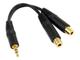 StarTech.com 15cm Stereo Splitter Kabel - 3,5mm Klinke Stecker auf 2x 3,5mm Buchse