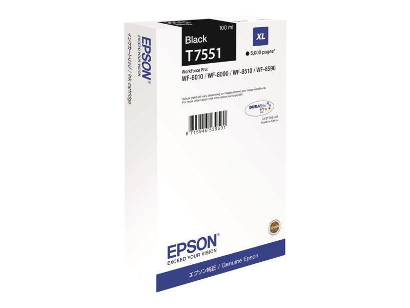 Epson T7551 - 100 ml - Größe XL - Schwarz - Original