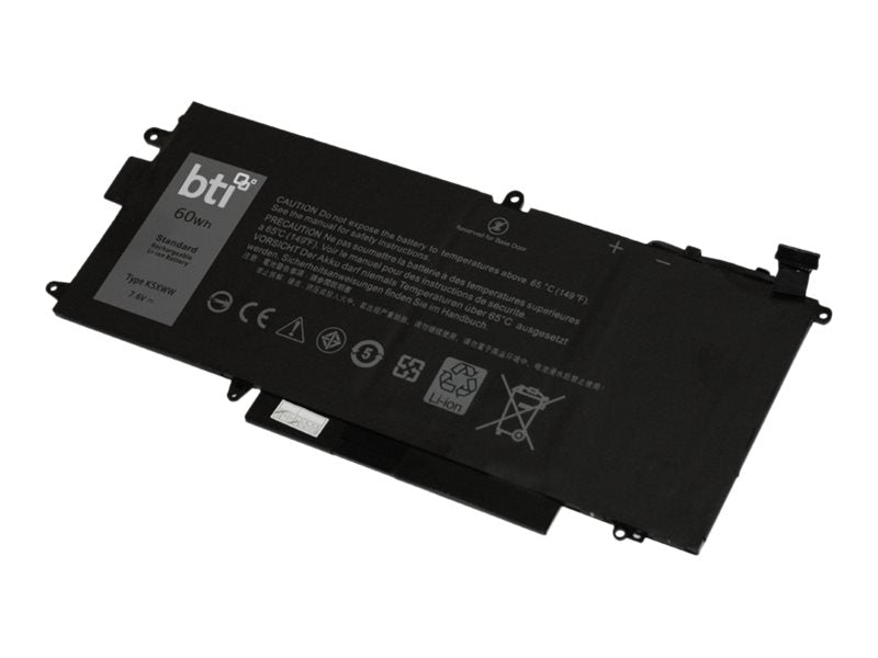 BTI K5XWW-BTI - Laptop-Batterie (gleichwertig mit: Dell K5XWW, Dell N18GG, Dell 725KY, Dell 451-BBZC, Dell 6CYH6)