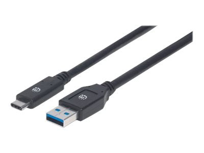 Manhattan USB-C to USB-A Cable, 3m, Male to Male, 5 Gbps (USB 3.2 Gen1 aka USB 3.0)