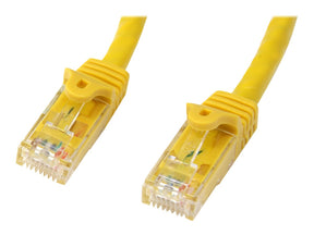 StarTech.com 1m Cat6 Gigabit UTP Patchkabel Snagless - Cat.6 RJ45 Netzwerkkabel mit Schutzmanschette - Gelb - St/St - Patch-Kabel - RJ-45 (M)