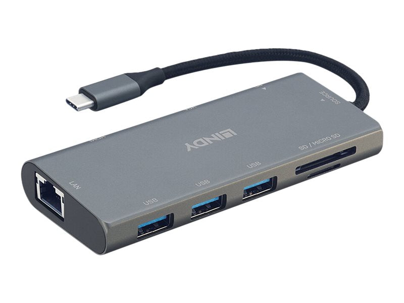 Lindy USB 3.1 Type C Multi-Port Converter - Dockingstation