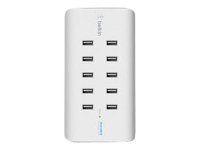 Belkin ROCKSTAR - Ladestation - 120 Watt - 10 Ausgabeanschlussstellen (10 x 4-poliger USB Typ A)