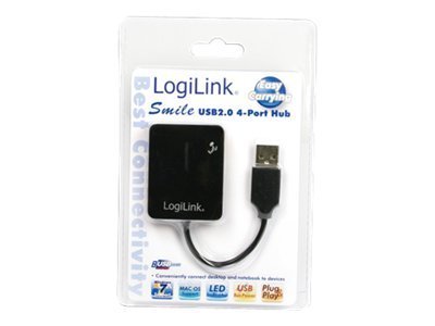 LogiLink Smile USB2.0 4-Port Hub - Hub - 4 x