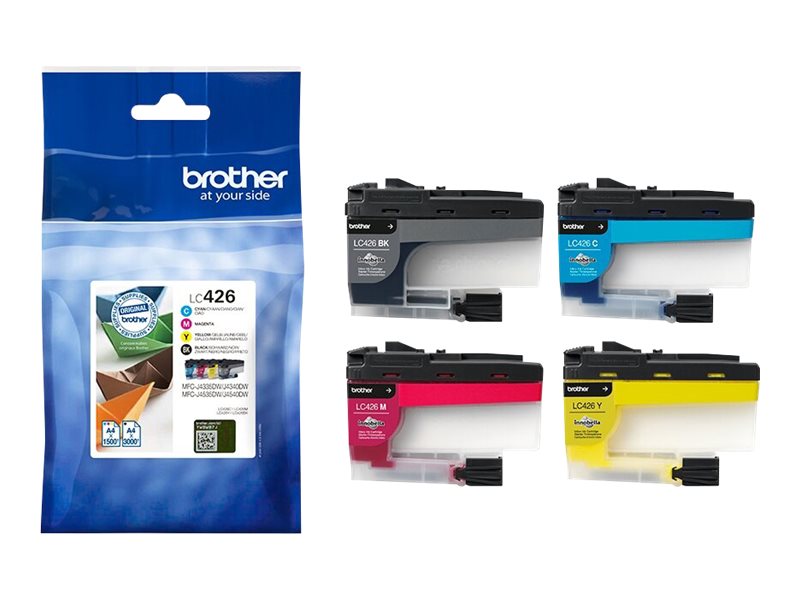 Brother LC426 - 4er-Pack - Schwarz, Gelb, Cyan, Magenta