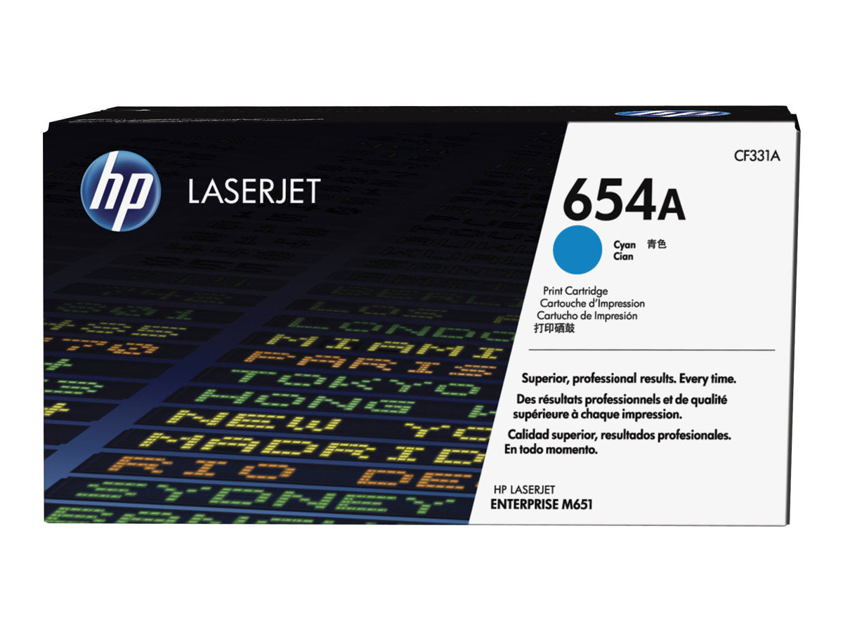 HP 654A - Cyan - Original - LaserJet - Tonerpatrone (CF331A)