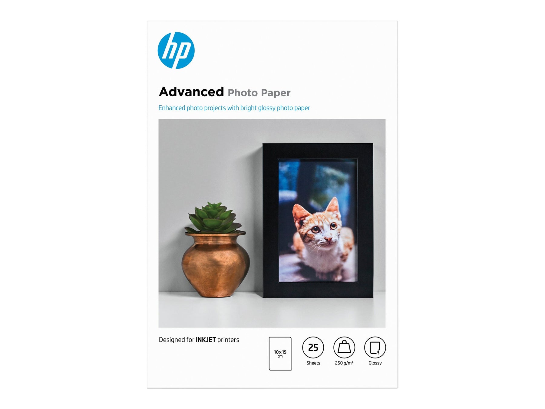 HP Advanced Glossy Photo Paper - Glänzend - 100 x 150 mm