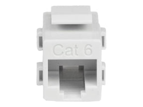 StarTech.com White Cat 6 RJ45 Keystone Jack Network Coupler F/F - RJ45 Coupler - Cat6 Coupler - F/F Cat6 Keystone Jack White Modular (C6KEYCOUPLWH)