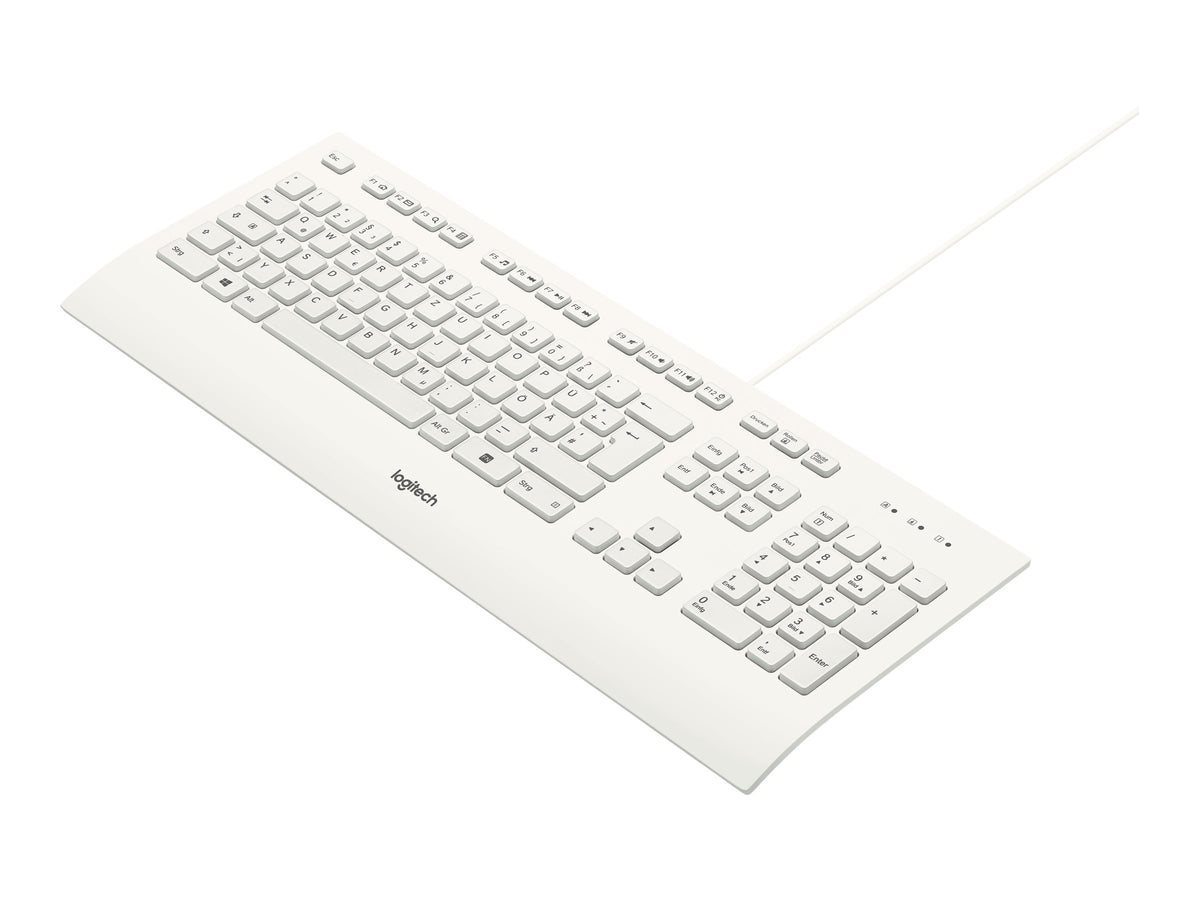 Logitech K280e - Tastatur - USB - Deutsch - weiß