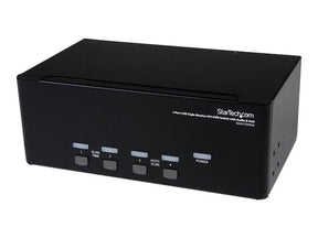 StarTech.com 4 Port Dreifach Monitor DVI USB KVM Switch mit Audio und USB 2.0 Hub