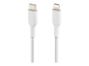 Belkin BOOST CHARGE - Lightning-Kabel - 24 pin USB-C männlich zu Lightning männlich - 1 m - weiß - USB-Stromversorgung (18 W)