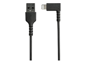 StarTech.com 2m USB-A auf Lightning-Kabel - 90° rechtwinkliges USB Typ-A auf Ladekabel - Synchronisationskabel - Apple MFi-zertifiziert iPad/iPhone 12 - Schwarz (RUSBLTMM2MBR)