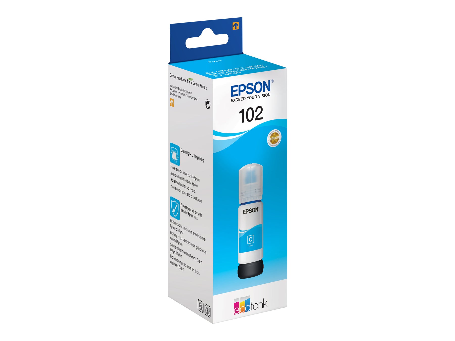 Epson 102 - 70 ml - Cyan - Original - Tintenbehälter