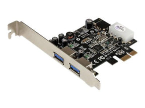 StarTech.com 2 Port USB 3.0 PCI Express Schnittstellenkarte mit UASP und 4 Pin LP4 Molex