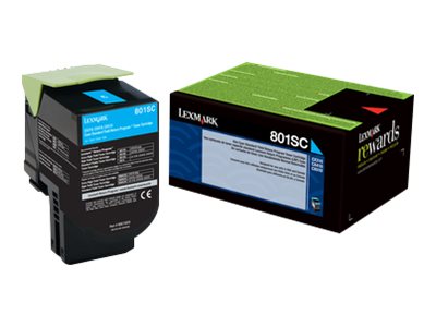 Lexmark 802SC - Cyan - Original - Tonerpatrone LCCP, LRP