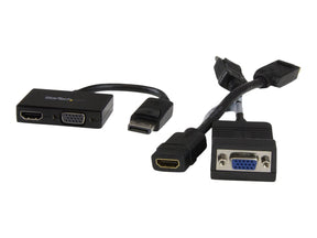 StarTech.com Reise A/V Adapter: 2-in-1 DisplayPort auf HDMI oder VGA Konverter