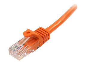 StarTech.com 0,5m Cat5e Ethernet Netzwerkkabel Snagless mit RJ45 - Cat 5e UTP Kabel - Orange - Patch-Kabel - RJ-45 (M)