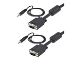 StarTech.com 5 m Monitor VGA Koaxial Videokabel mit Audio für hohe Auflösung - HD15 Stecker/Stecker - VGA-Kabel - HD-15 (VGA)