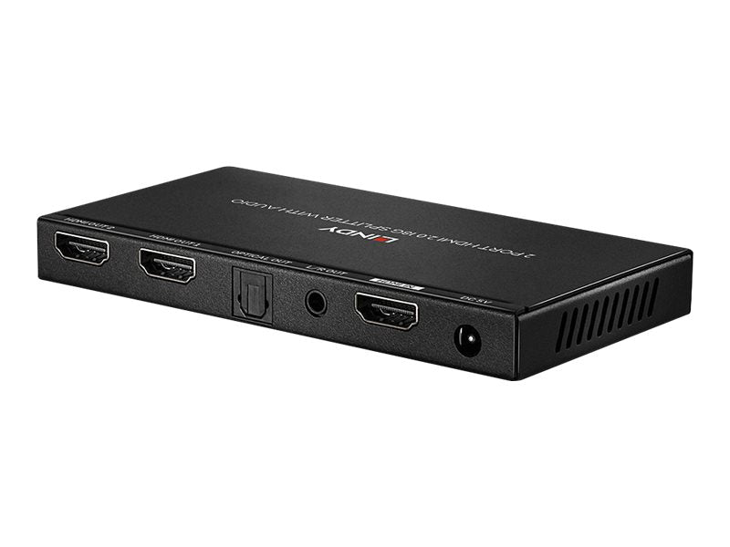 Lindy HDMI 2.0 18G Splitter with Audio - Video-/Audio-Splitter