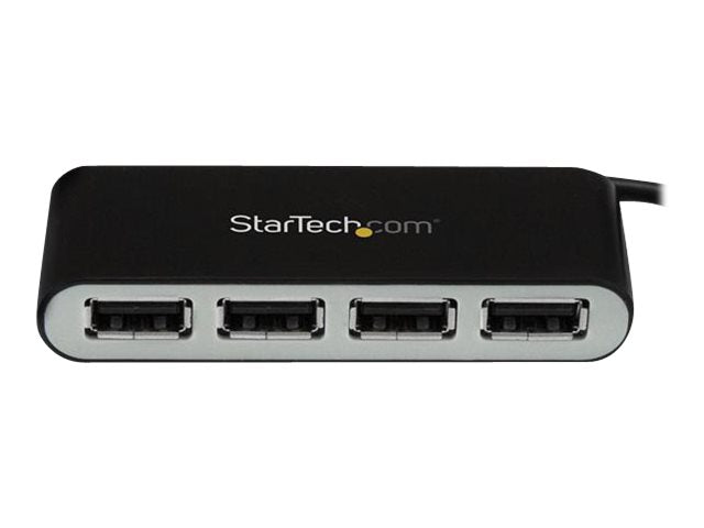 StarTech.com Mobiler 4-Port-USB 2.0-Hub mit integriertem Kabel