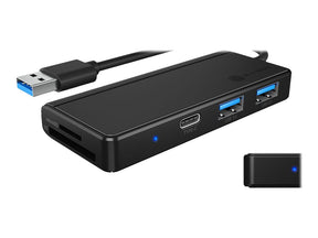 ICY BOX IB-HUB1423CR-U3 - Hub - 1 x USB 3.2 Gen 1 + 2 x USB-C