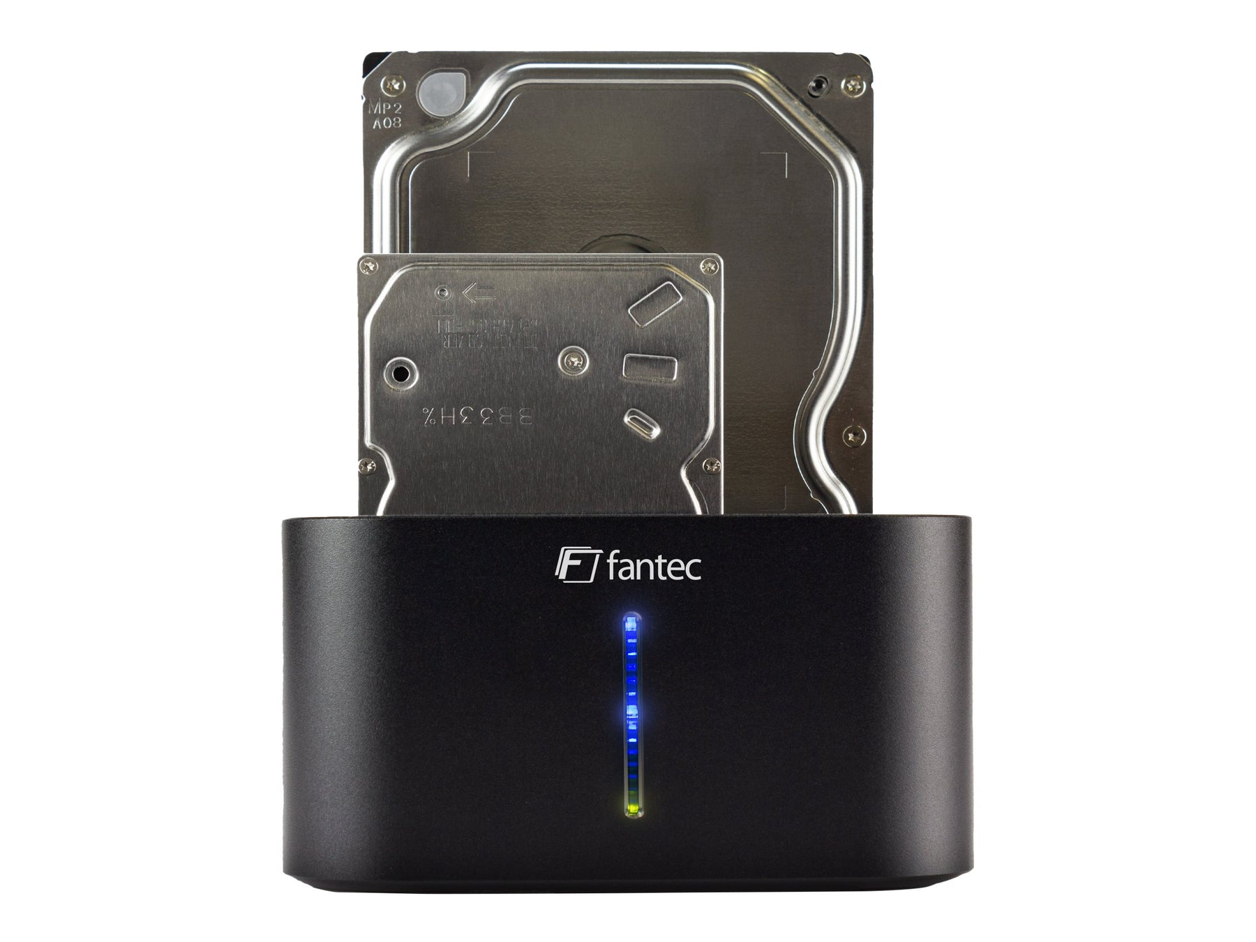 FANTEC DS-X2U3-Alu - HDD / SSD Dockingstation Schächte: 2 - 2,5" / 3,5" gemeinsam genutzt (6,4 cm/8,9 cm gemeinsam genutzt)